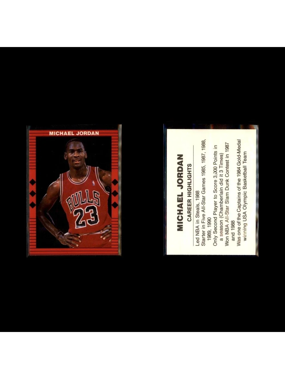 Michael Jordan Chicago Bulls Red Border Portrait Oddball Basketball Card